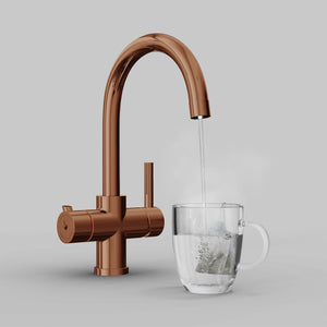 Iberia Polished Bronze Boiling Water Tap | Instanti