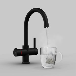 Iberia Matt Black Instant Boiling Water Tap | Instanti