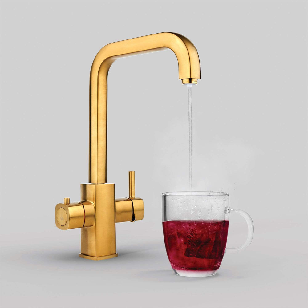 Idris Brushed Gold Instant Boiling Water Tap | Instanti