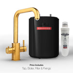 Idris Brushed Gold Instant Boiling Water Tap | Instanti