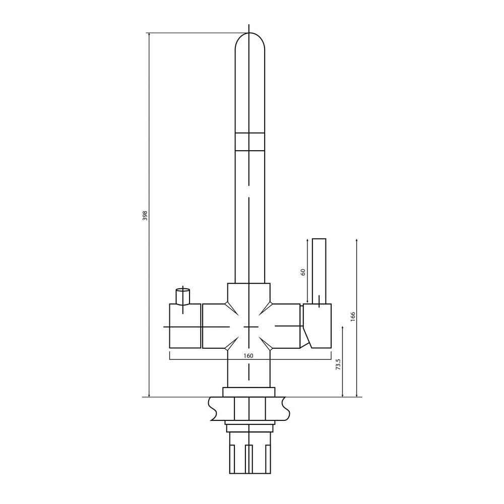 Iberia Brushed Nickel Boiling Water Tap | Instanti