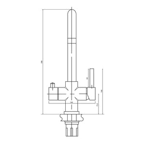 Iberia Brushed Nickel Boiling Water Tap | Instanti