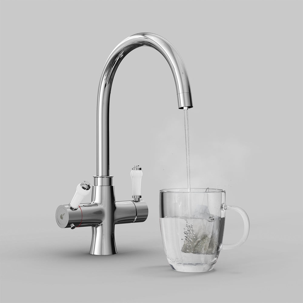 Ignite Polished Chrome Victorian Boiling Water Tap | Instanti
